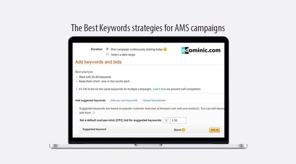 Image of The one with the best keywords’ strategies to use with AMS campaigns
