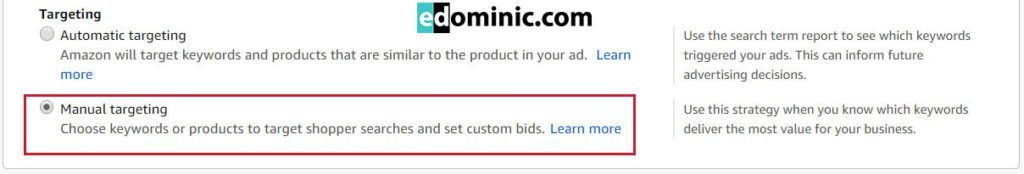 Image of Manual targeting in AMS and Amazon PPC campaigns AmazonPPC
